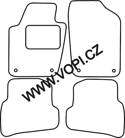 Autokoberce Volkswagen Polo 2009 - Perfectfit (4959)